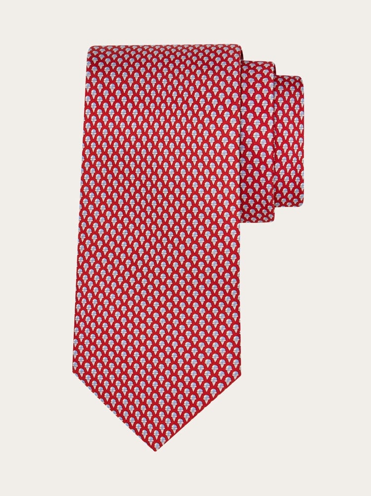 Ice cream print silk tie Gallery image 1