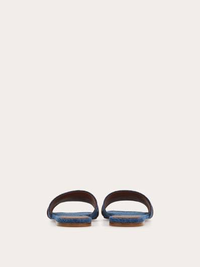 サンダル・ミュール Ferragamo Gancini Slide In Cognac Leather Ferragamo Gancini slide in cognac leather – Lord & Taylor