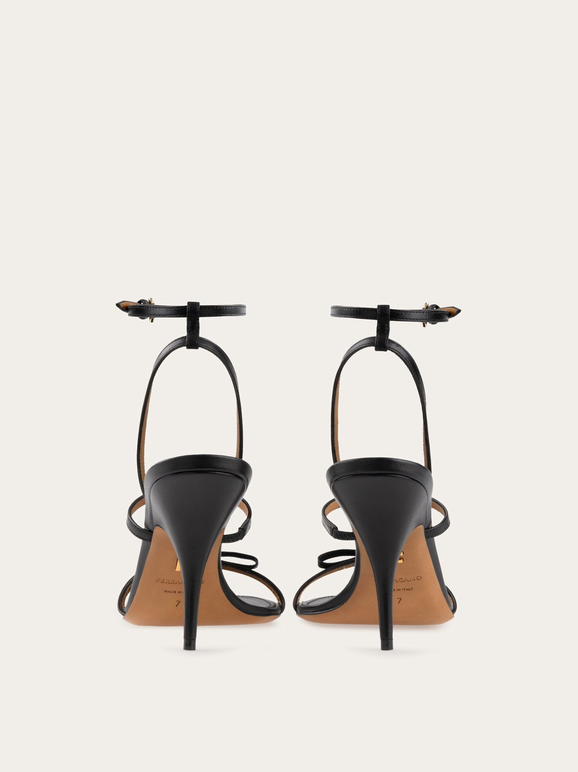 Strappy sandal with mini bow - Women | Ferragamo