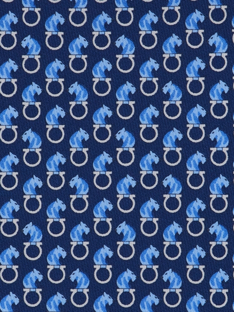 Feline print silk tie Gallery image 2
