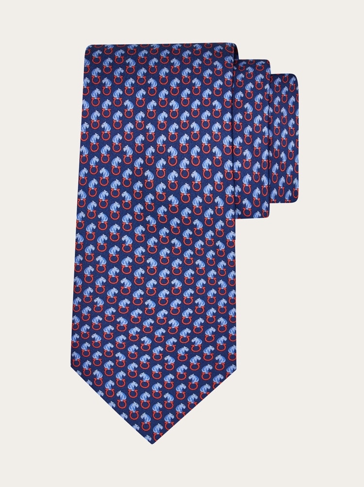 Corbata de seda estampado Felino Gallery image 1