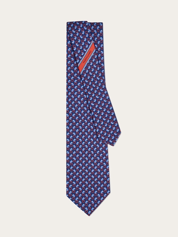 Corbata de seda estampado Felino Gallery image 3