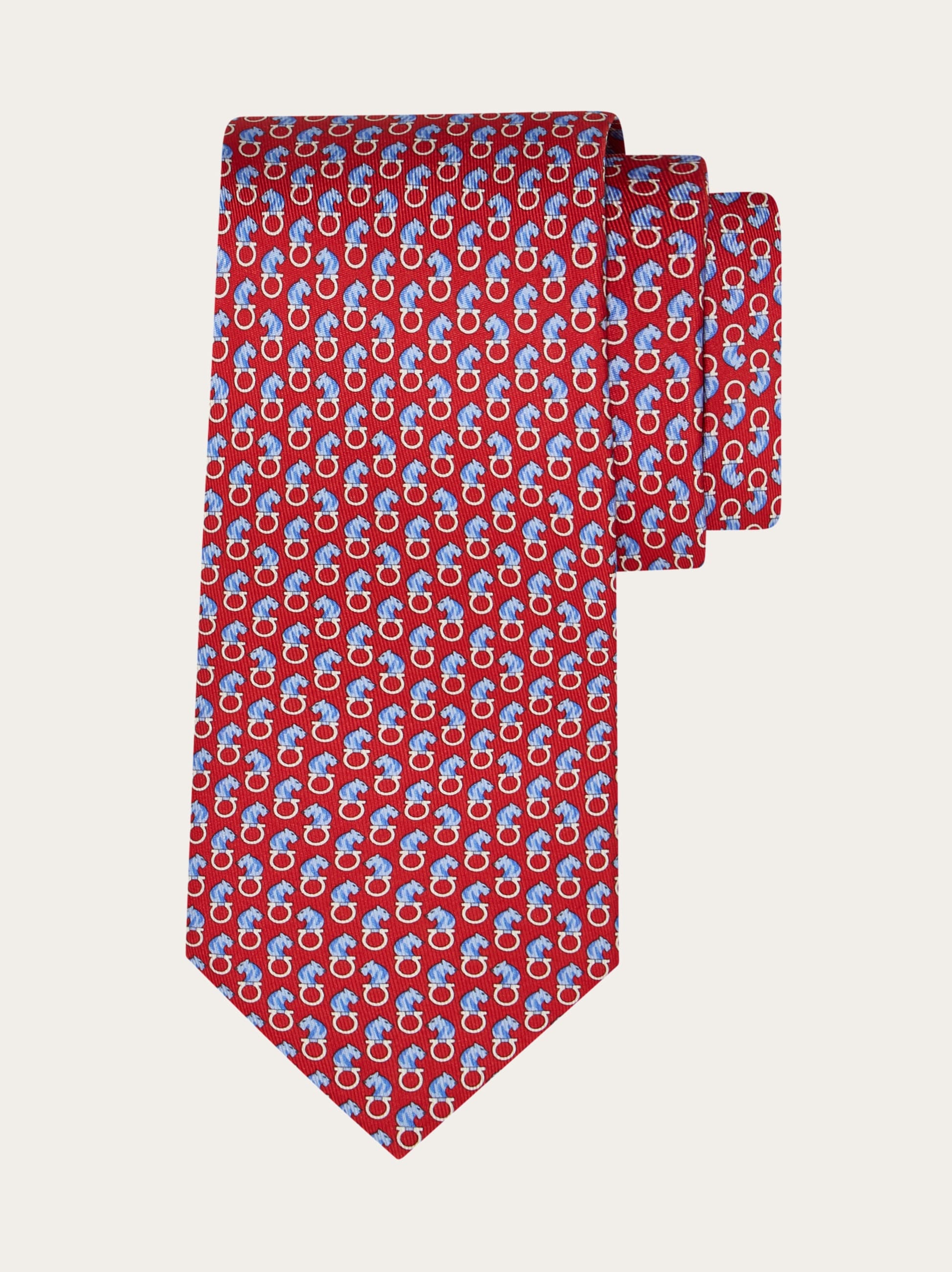 フェラガモ　ネクタイ Feline print silk tie - Men | Ferragamo