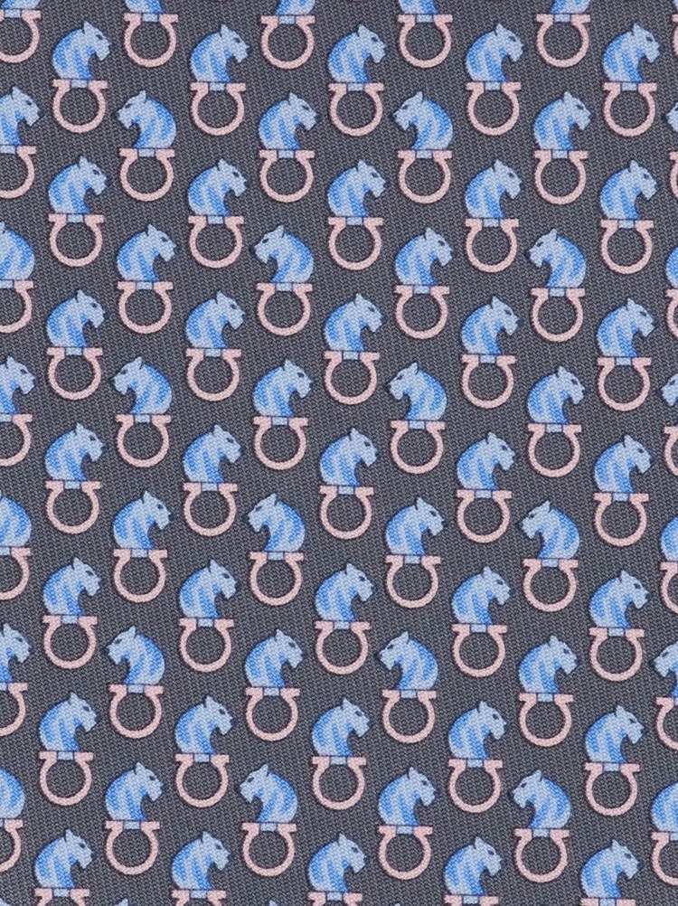 Feline print silk tie Gallery image 2