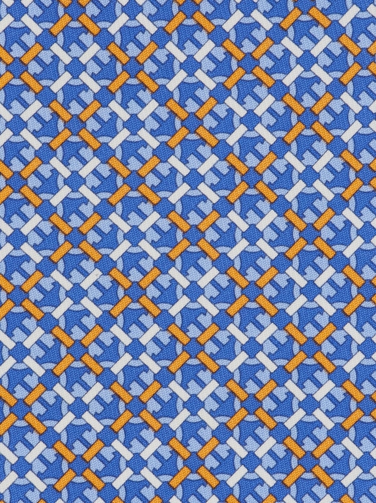 Gancini print silk tie Gallery image 2