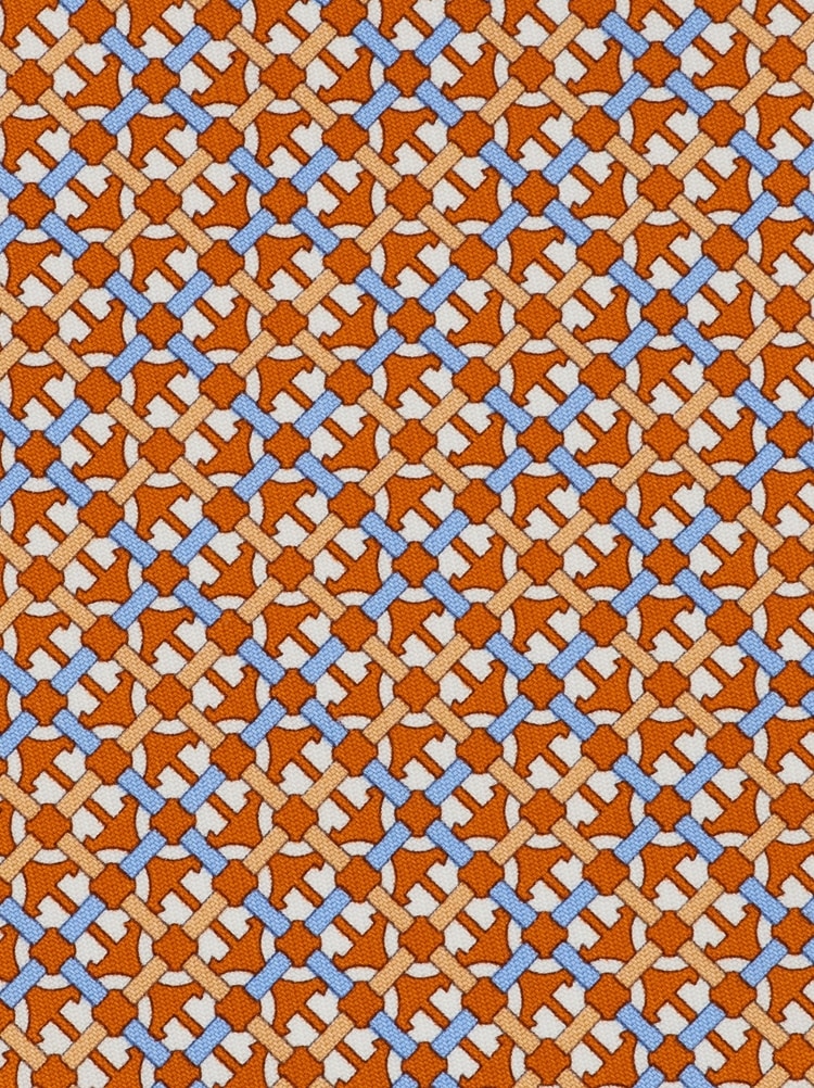 Gancini print silk tie Gallery image 2