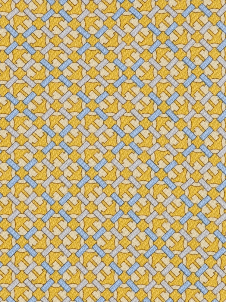 Gancini print silk tie Gallery image 2