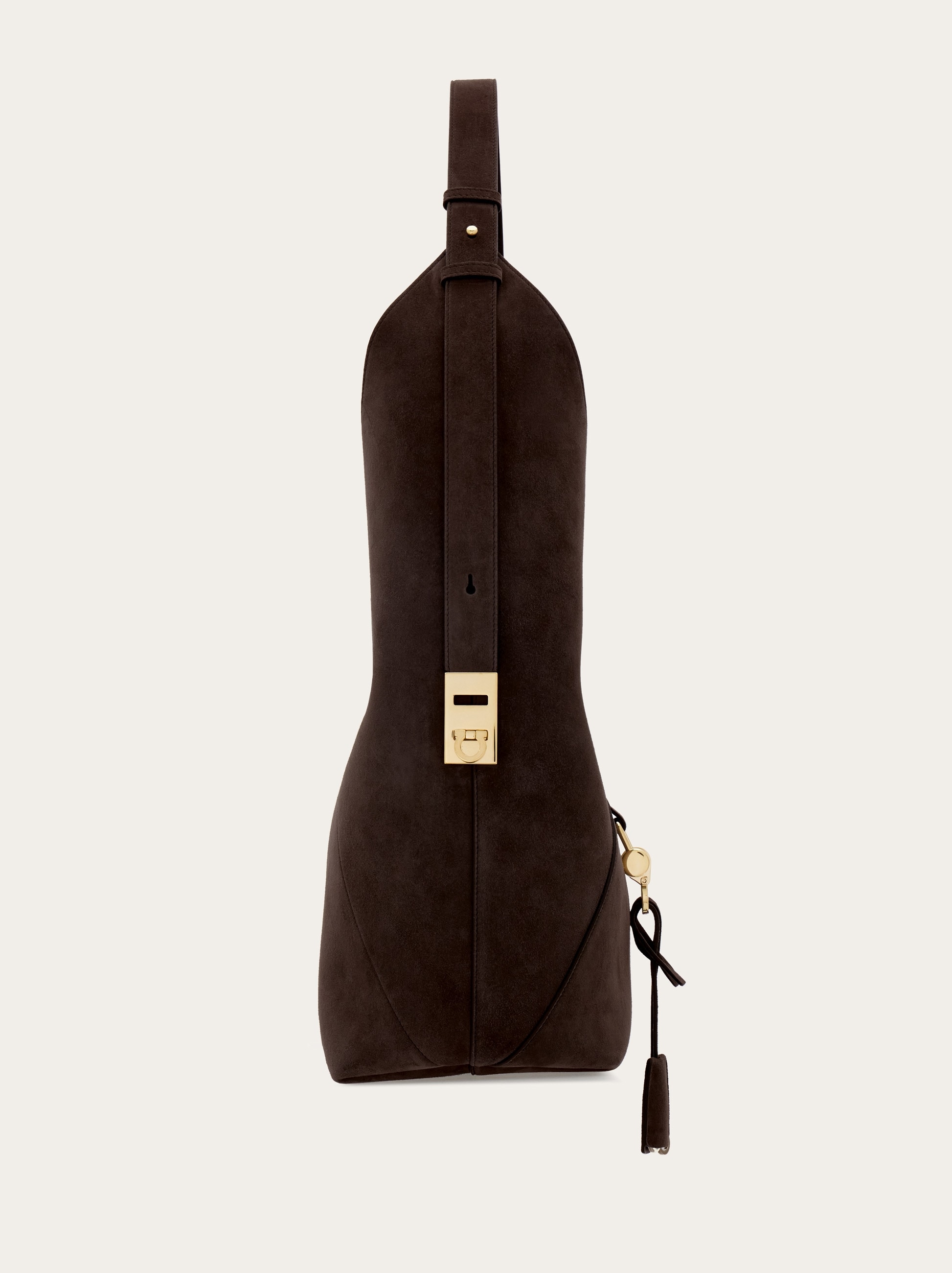 直営店☆Ferragamo☆ エレガント♪Hobo レザー ショルダーバッグ ホーボーバッグ(L) - ウィメンズ | Ferragamo