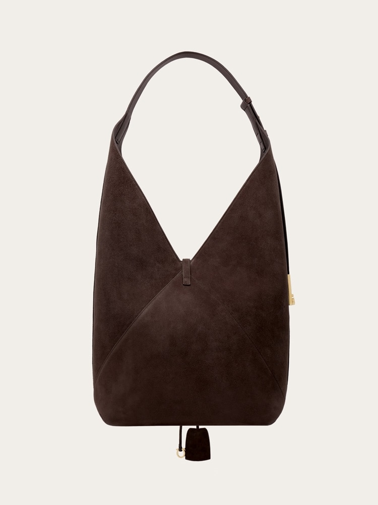 V-shaped hobo bag (L) - Women | Ferragamo