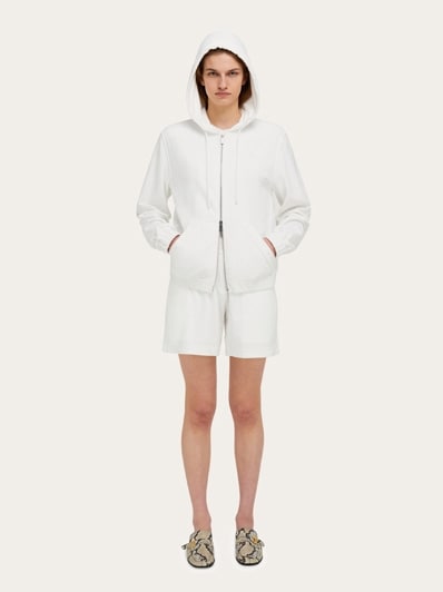 Organic cotton hoodie - Women | Ferragamo