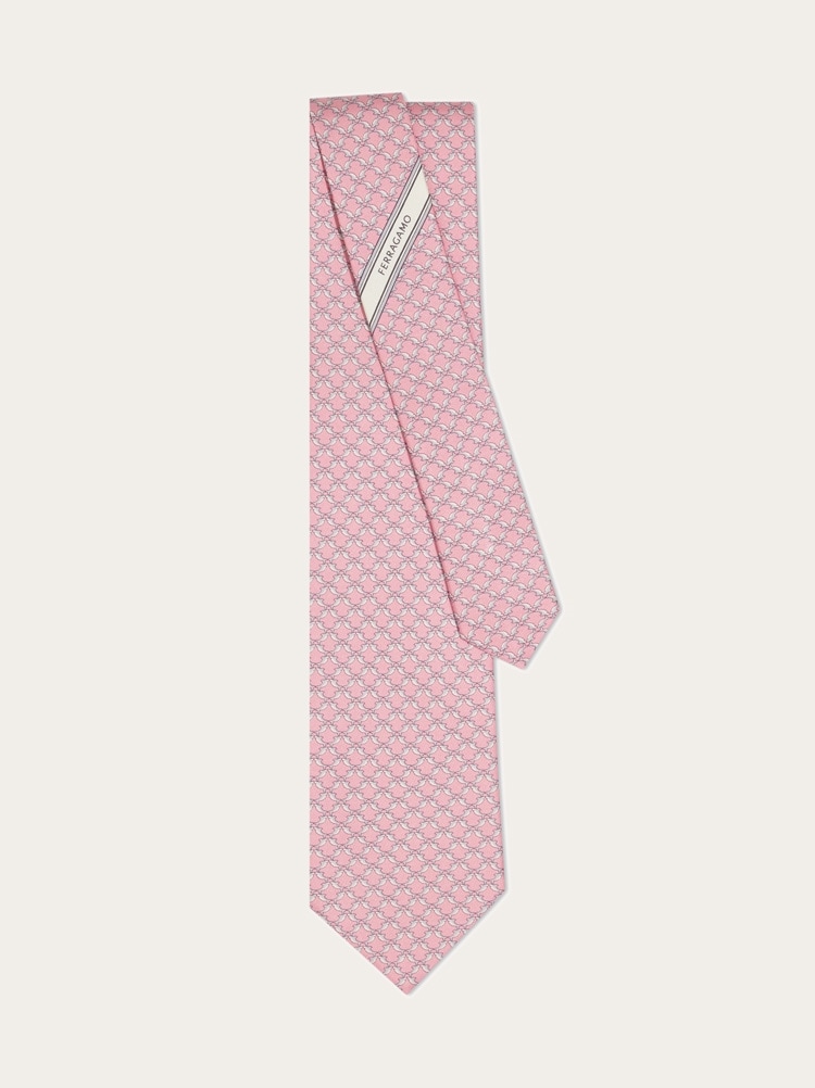 Shark print silk tie Gallery image 3