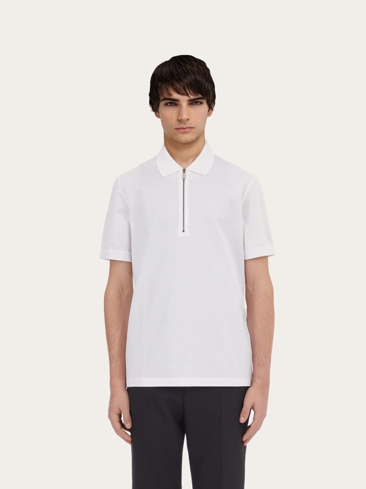 Polo with zip collar Gallery image 2