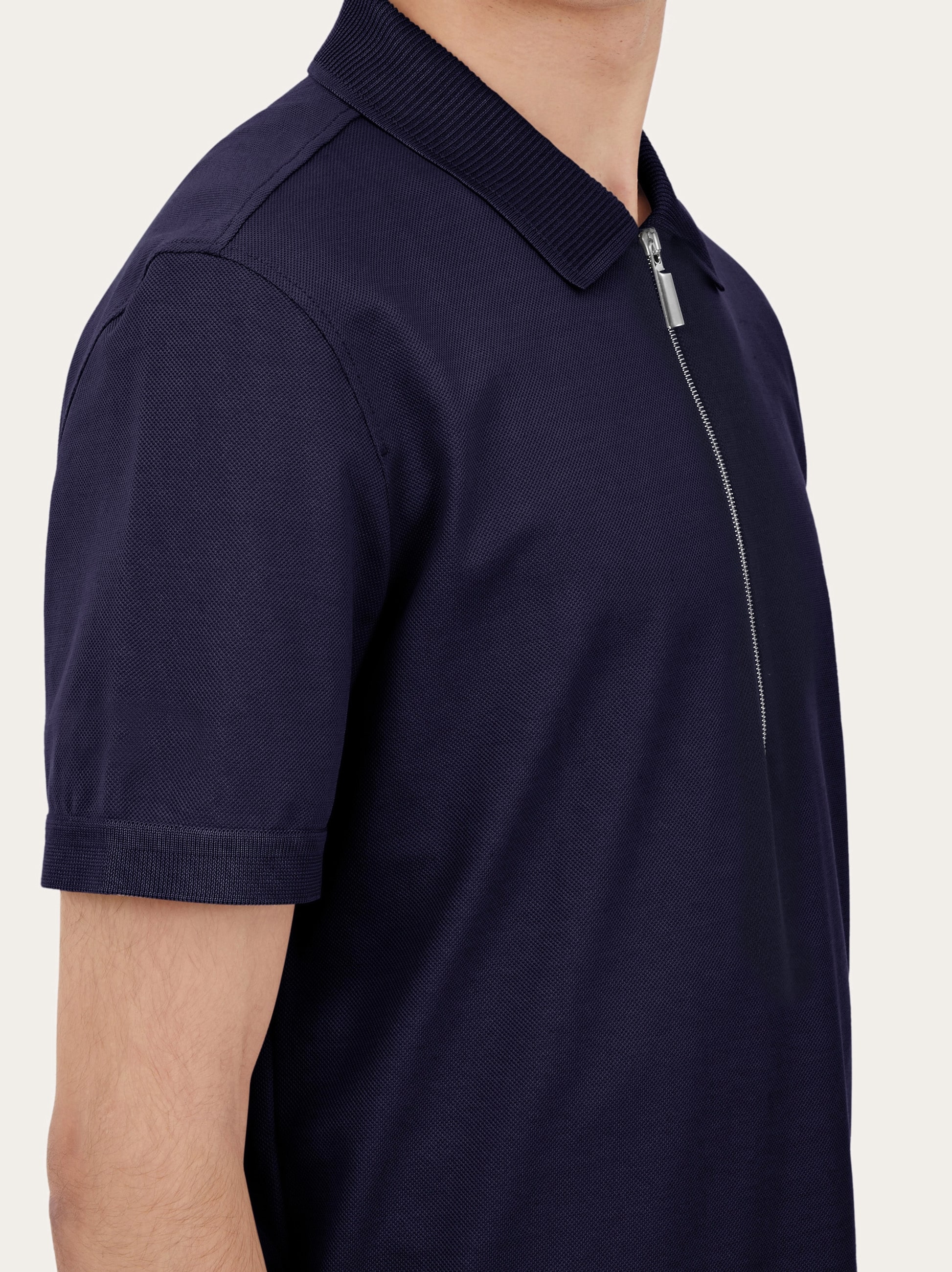 Polo with zip collar - Men | Ferragamo