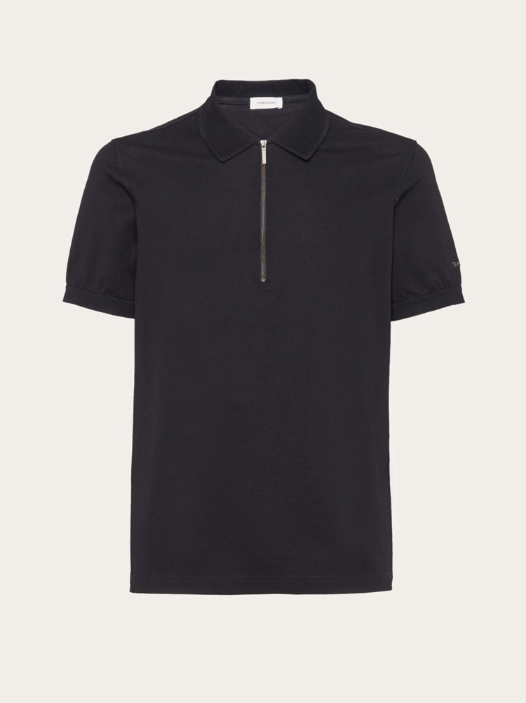 Polo with zip collar Gallery image 1