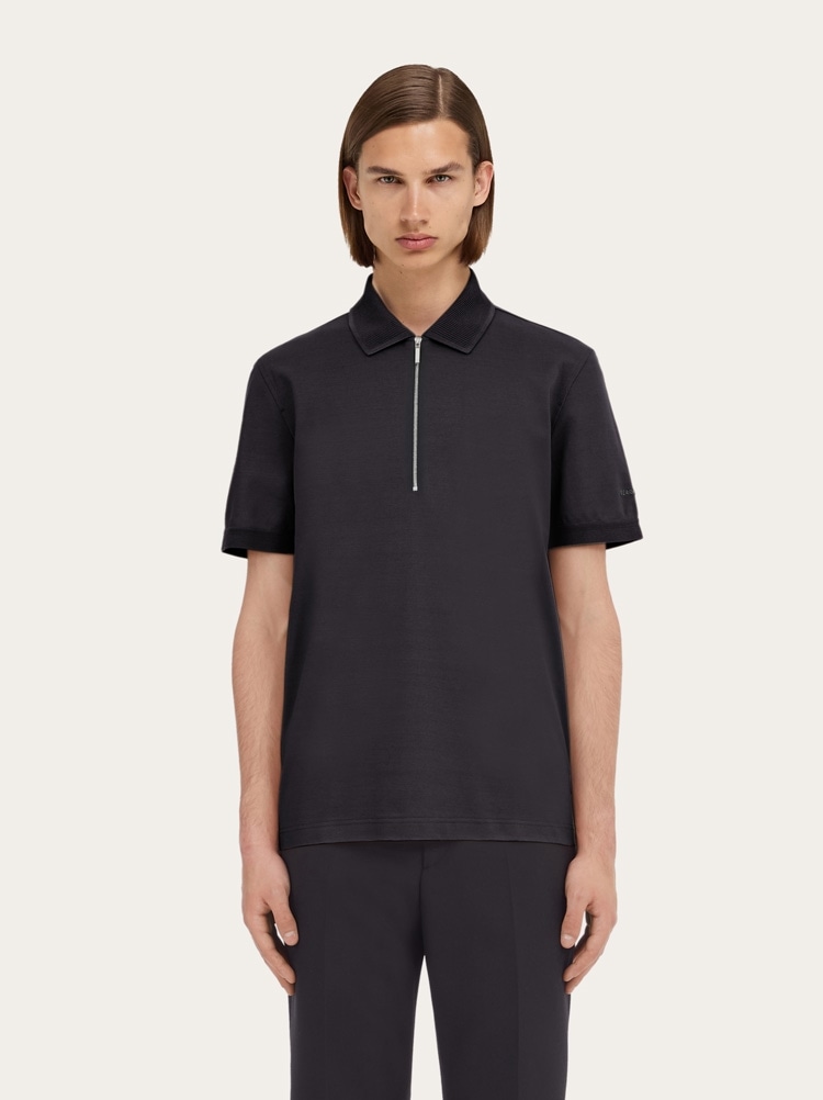 Polo with zip collar Gallery image 2