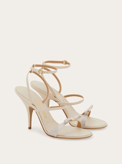 【関税込み】FERRAGAMO Sandalo 'Helena' Ferragamo | Helena 105 blue satin bow sandals | Savannahs