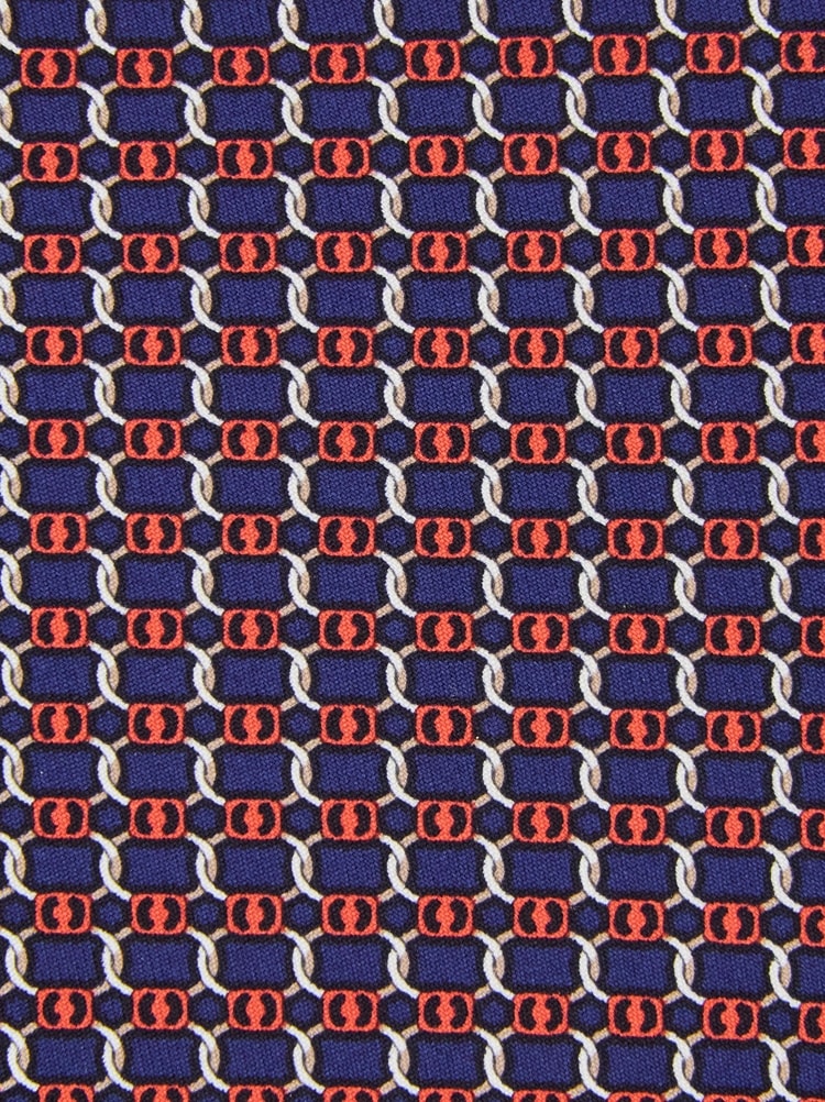 Corbata de seda estampado Vara Gallery image 2