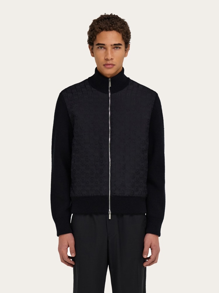 Knitted bomber jacket Gallery image 1