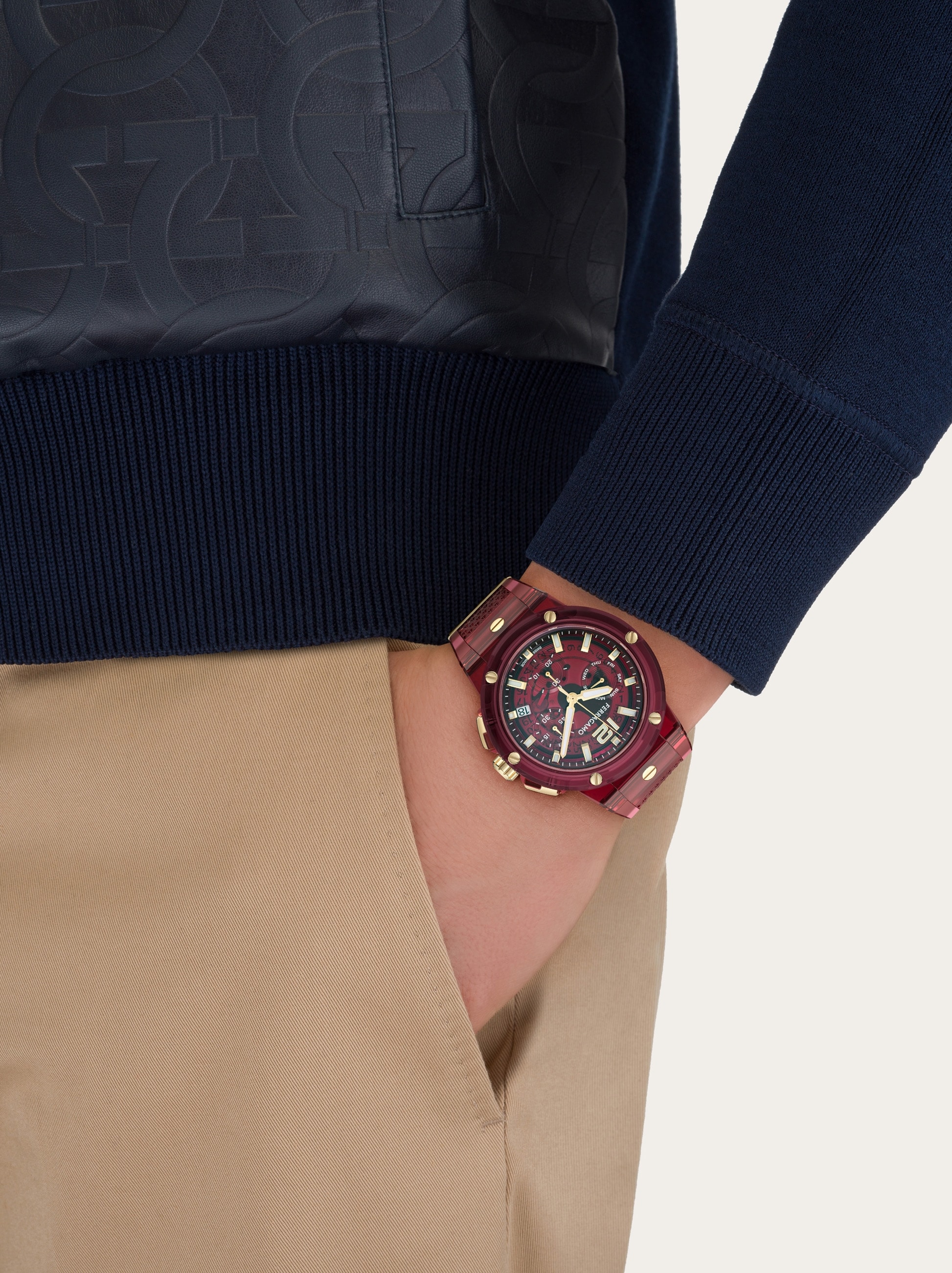 F-80 Translucent Watch - Men | Ferragamo