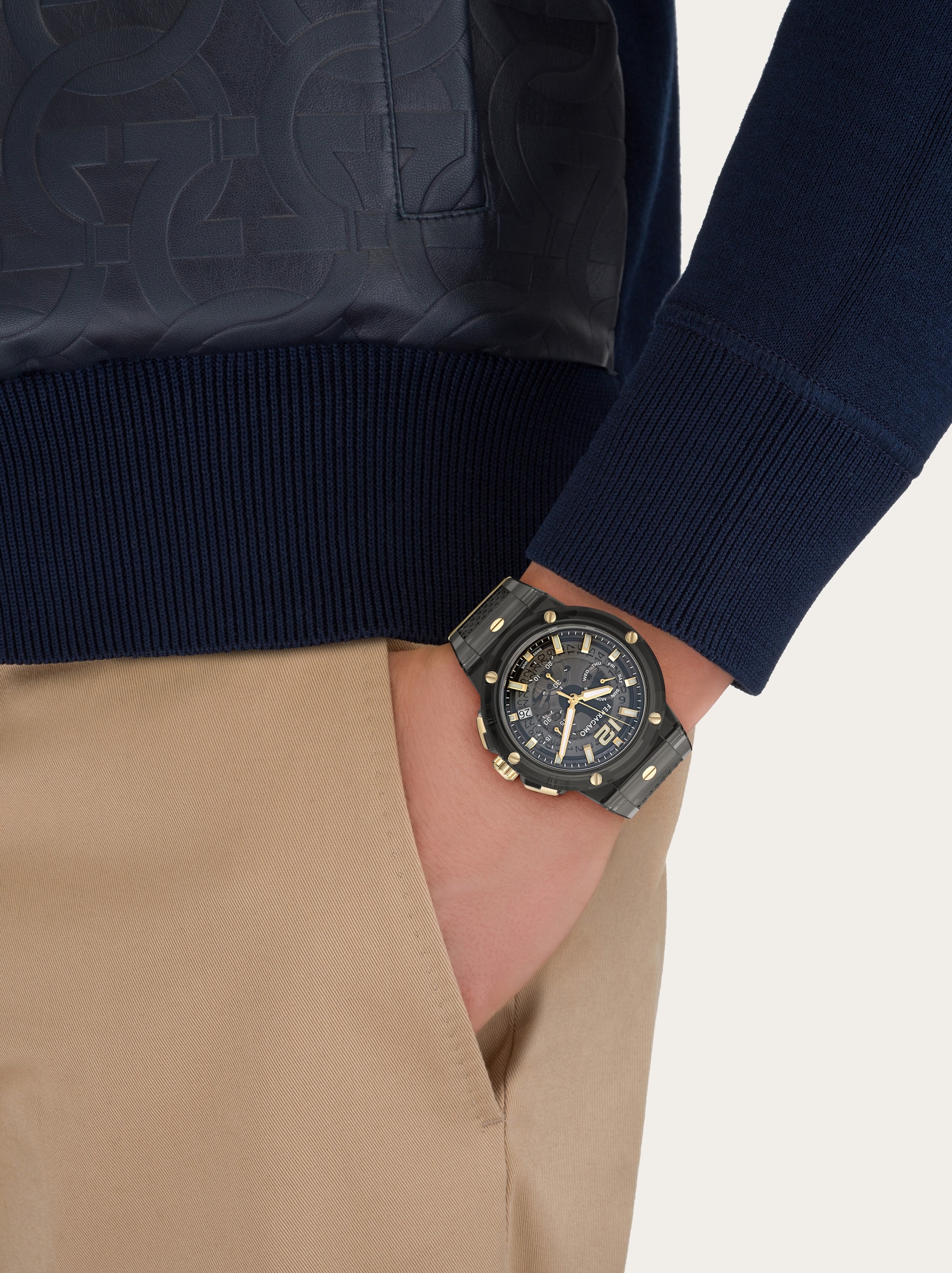 F-80 Translucent Watch - Men | Ferragamo