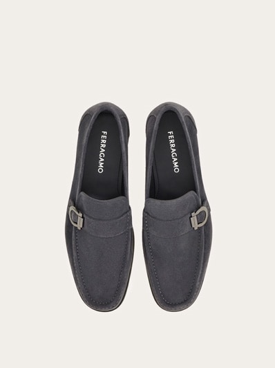 SALVATORE FERRAGAMO ロルアンクルフツ 01I811ROL60775408 NERO New Salvatore Ferragamo ROLO Black Leather Mens Loafers 9.5