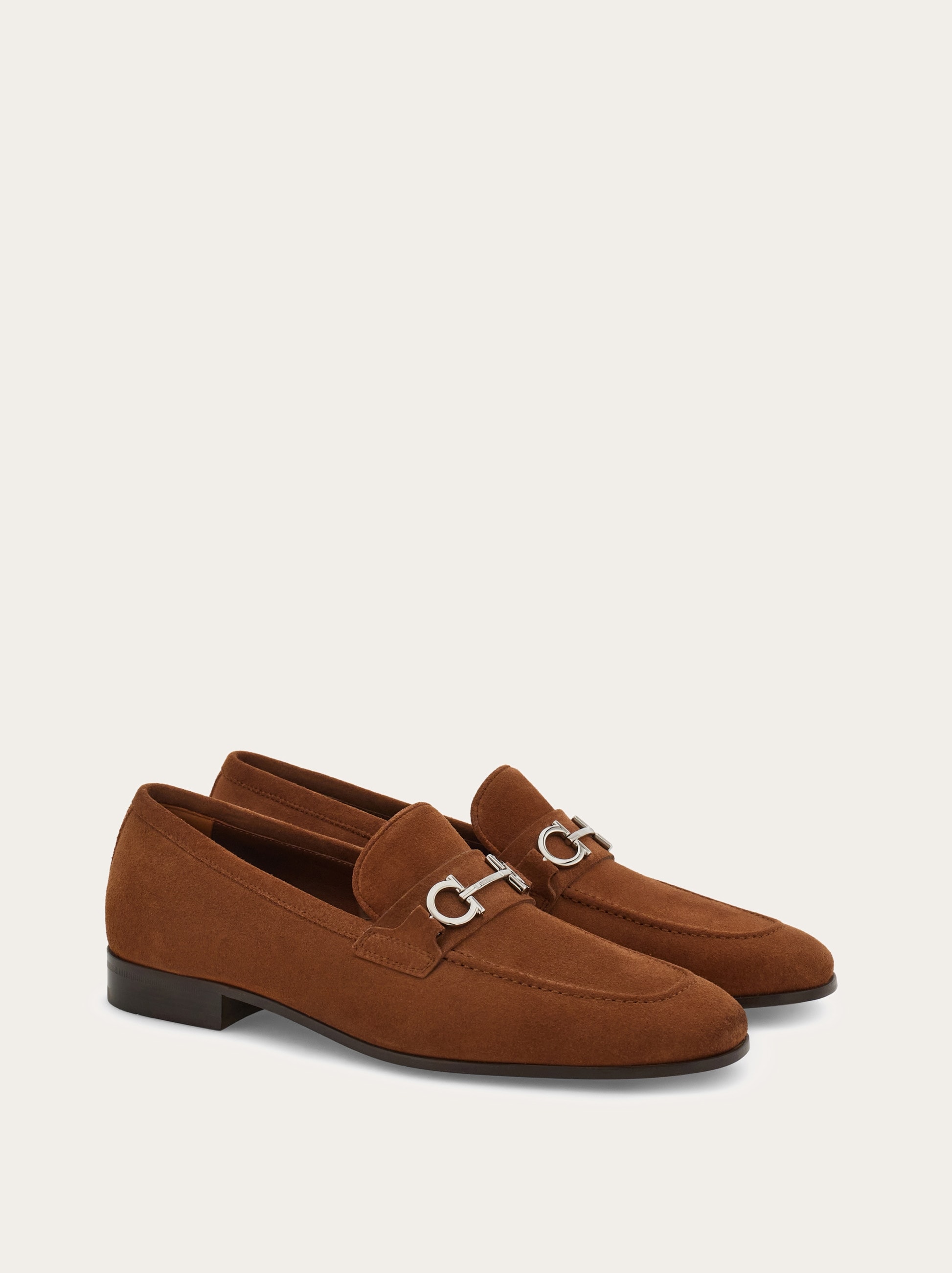 Salvatore Ferragamo ブラウン スエードローファー Salvatore Ferragamo メンズシューズブラウン カーフスエード