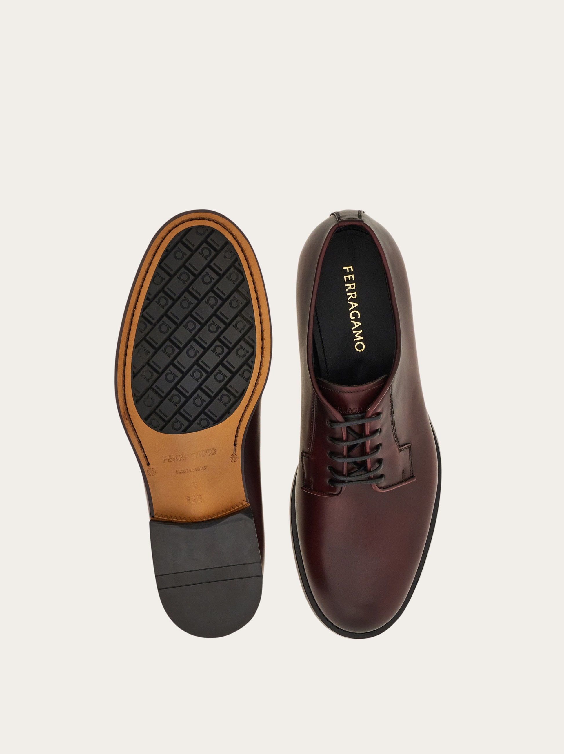 【関税&送料込】Ferragamo Brown Leather Sneakers FERRAGAMO Bruce Sneakers | Shopbop