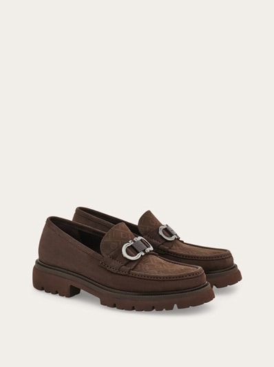 【SALVATORE FERRAGAMO】CROWN GANCINI LOAFERS FERRAGAMO Gancini Crown Bit Leather Loafers | Saks Fifth Avenue