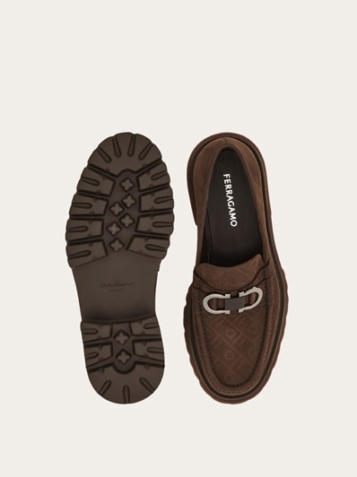 Loafer with Gancini ornament - Men | Ferragamo