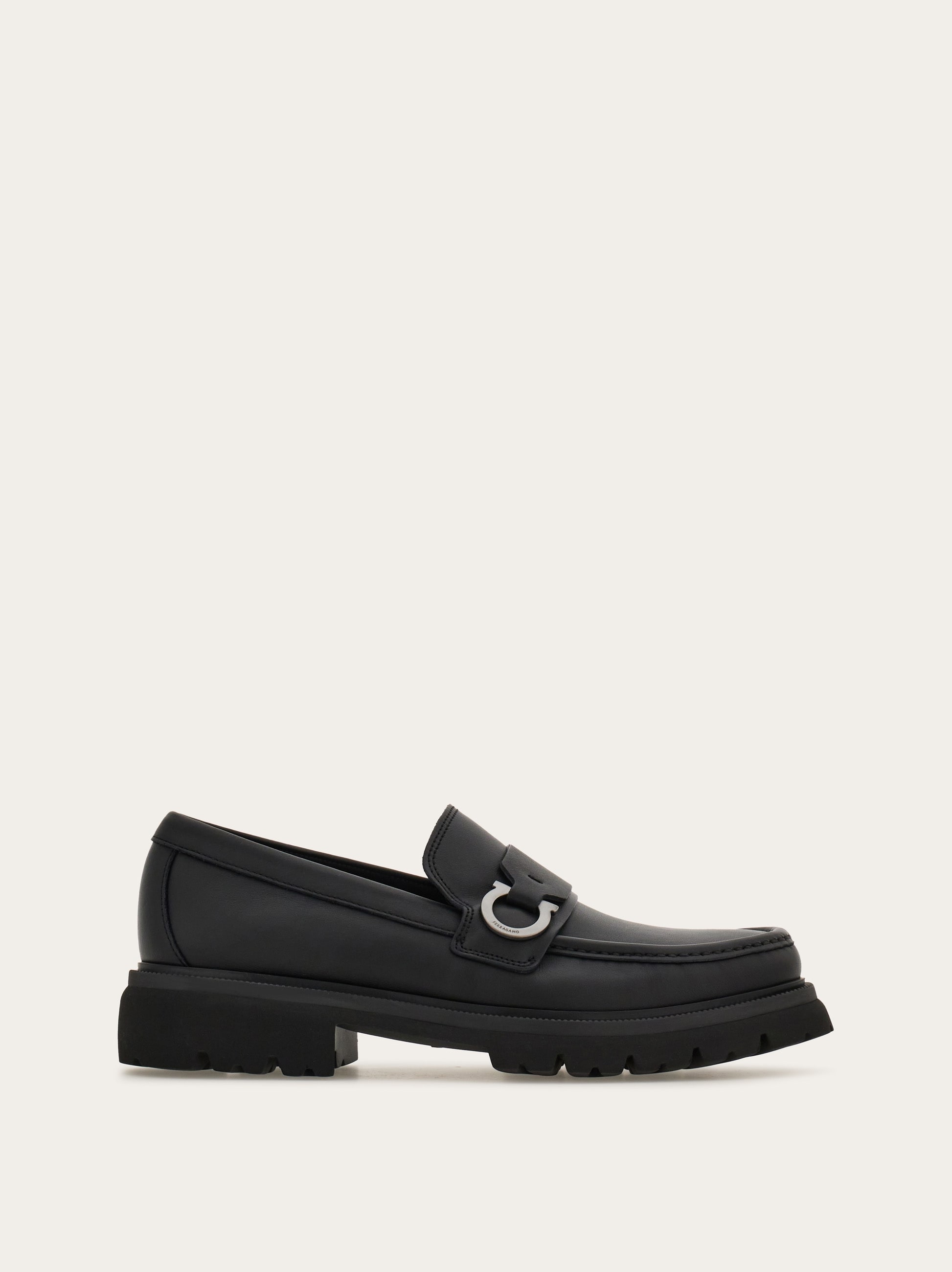 Loafer with Gancini ornament - Men | Ferragamo