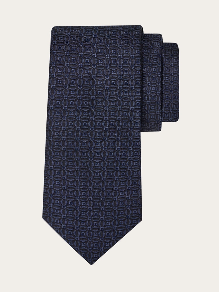 Gancini jacquard tie Gallery image 1