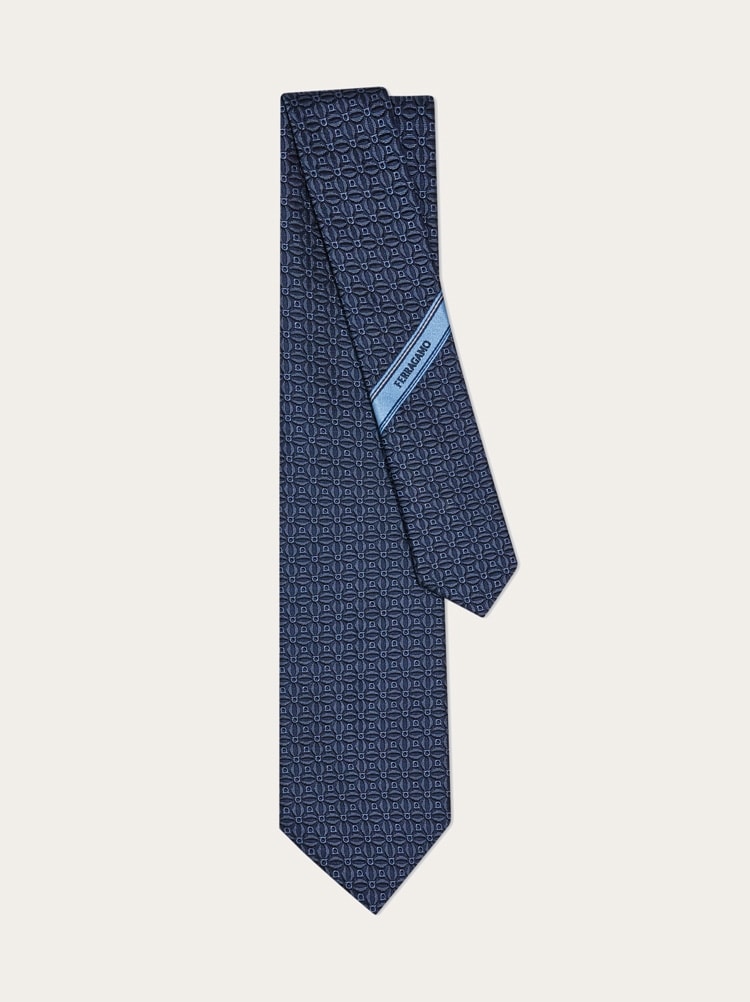Jacquard-Krawatte mit Gancini-Motiv Gallery image 3