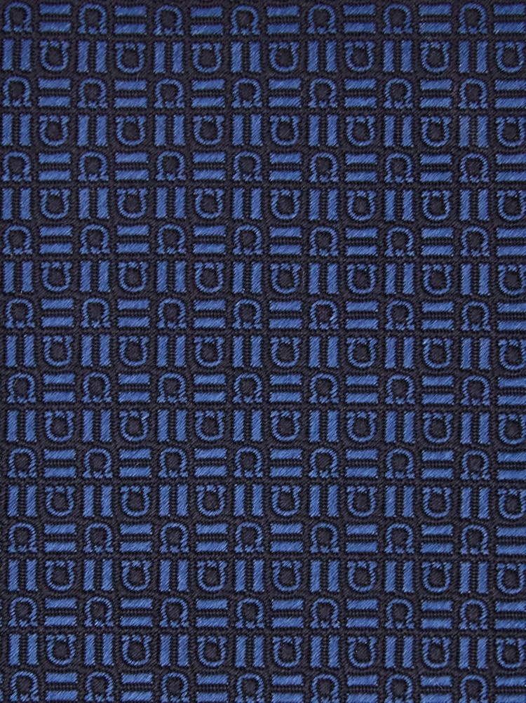 Gancini motif jacquard tie Gallery image 2