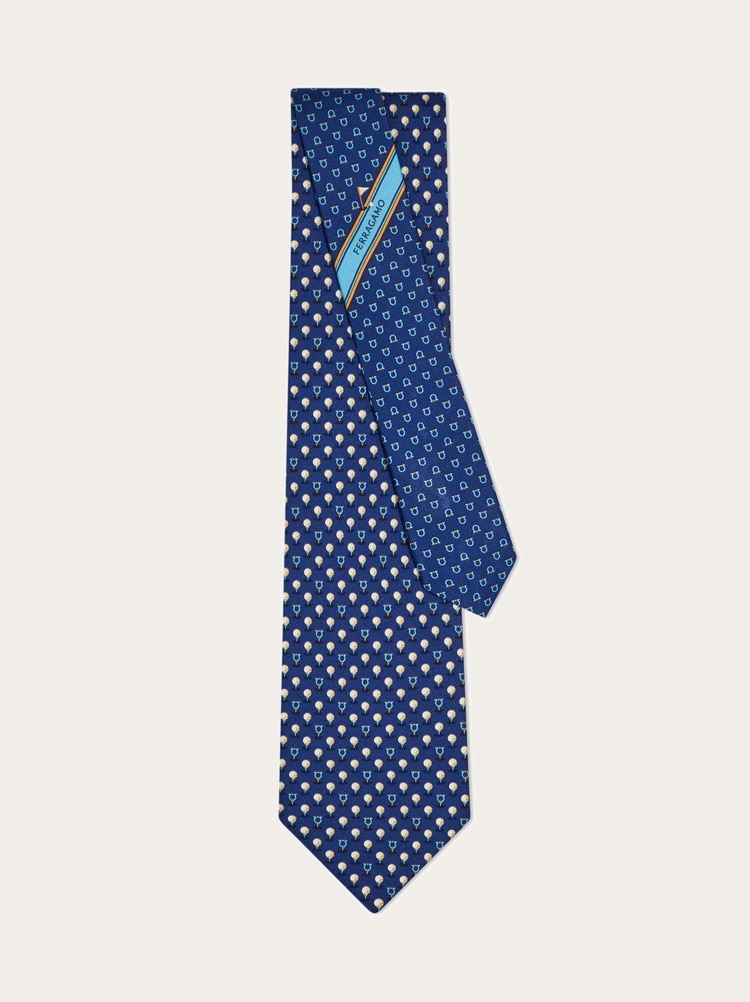 Silk tie with golf and Gancini Gallery image 3