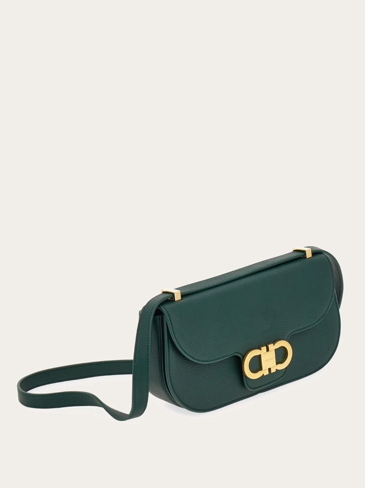 Double Gancini East-West crossbody bag Gallery image 6