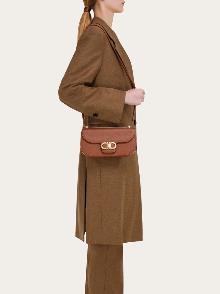 Double Gancini East-West crossbody bag Gallery image 2