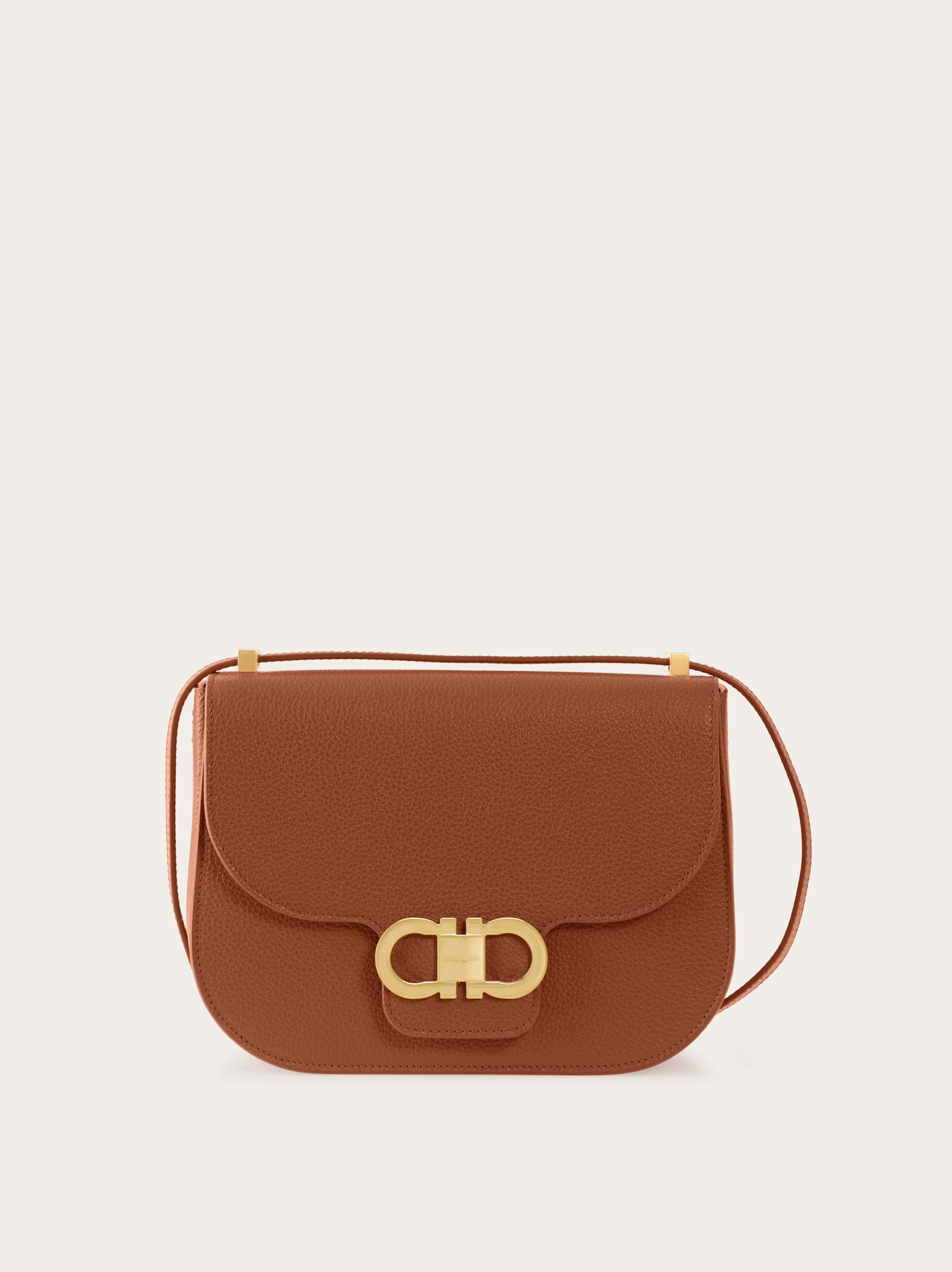 Double Gancini North-South crossbody bag - Women | Ferragamo