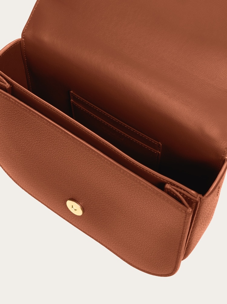 Double Gancini North-South crossbody bag Gallery image 5