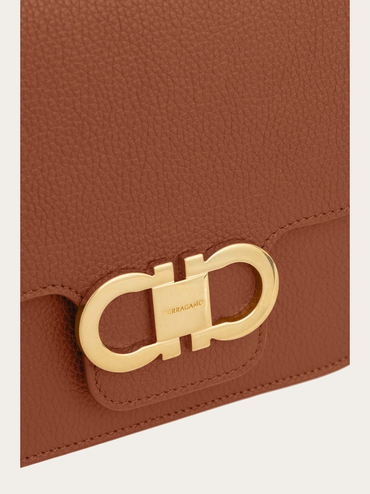 Double Gancini North-South crossbody bag Gallery image 7