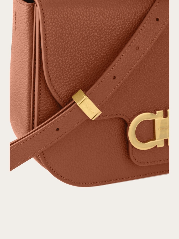 Double Gancini North-South crossbody bag Gallery image 8