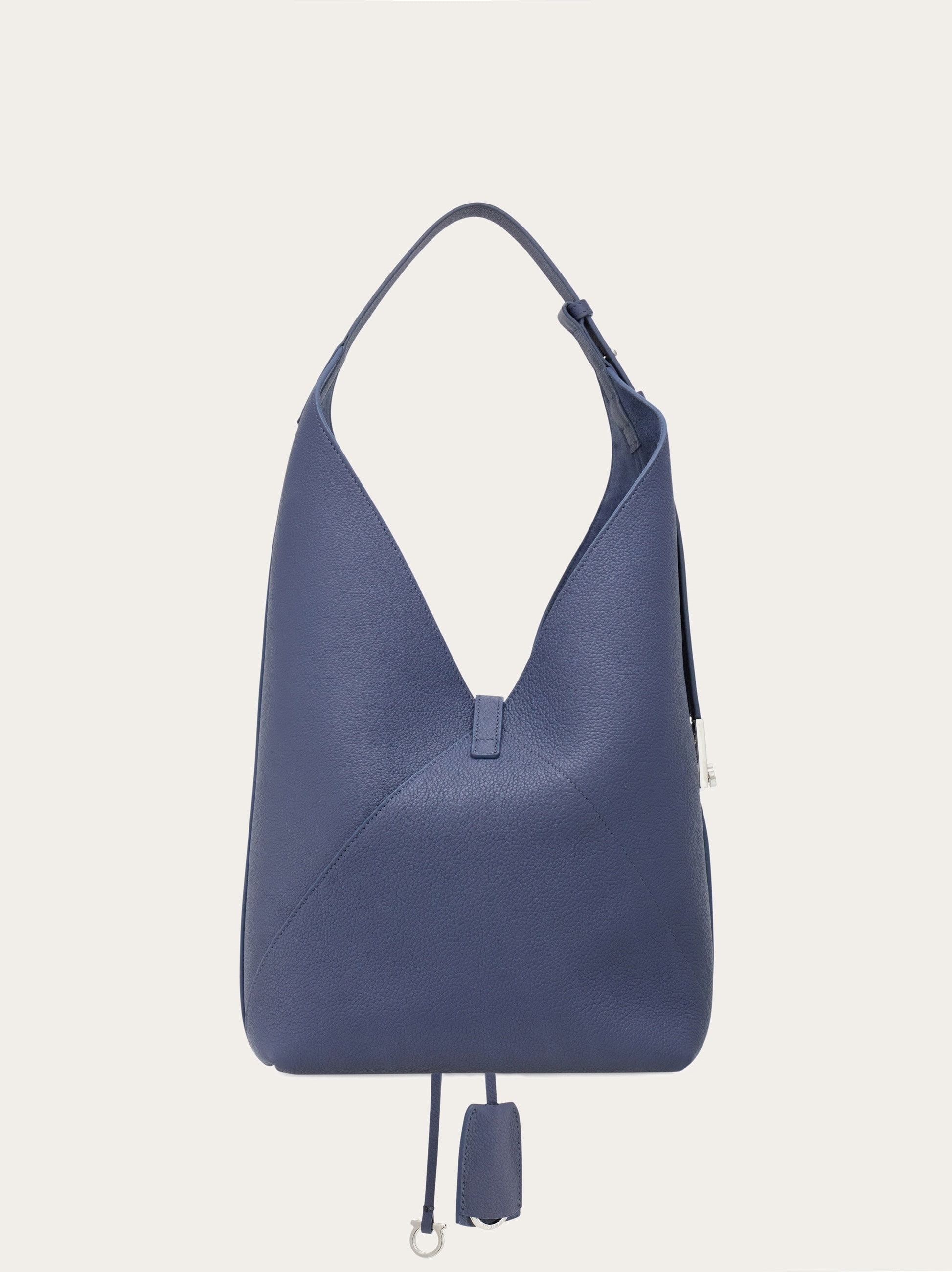 【Ferragamo】V字型ホーボーバッグ V-shaped hobo bag (M) - Women | Ferragamo
