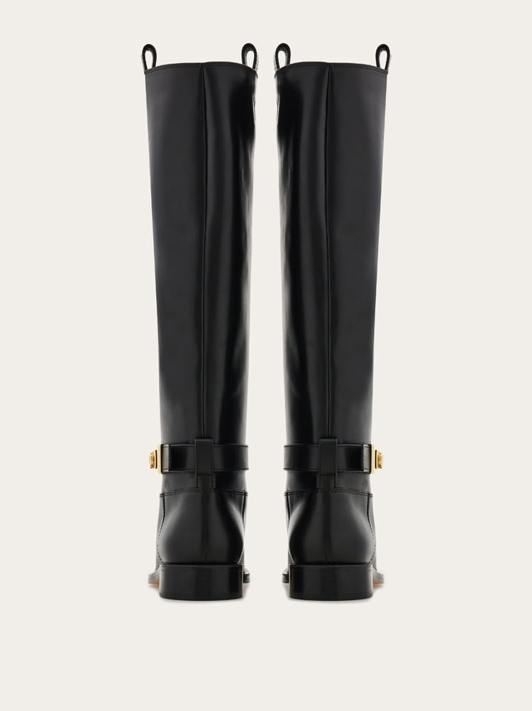 Knee high boot with Hug buckle detail Gallery image 5