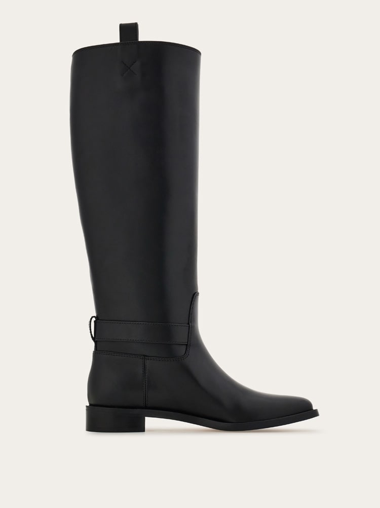 Knee high boot with Hug buckle detail Gallery image 6