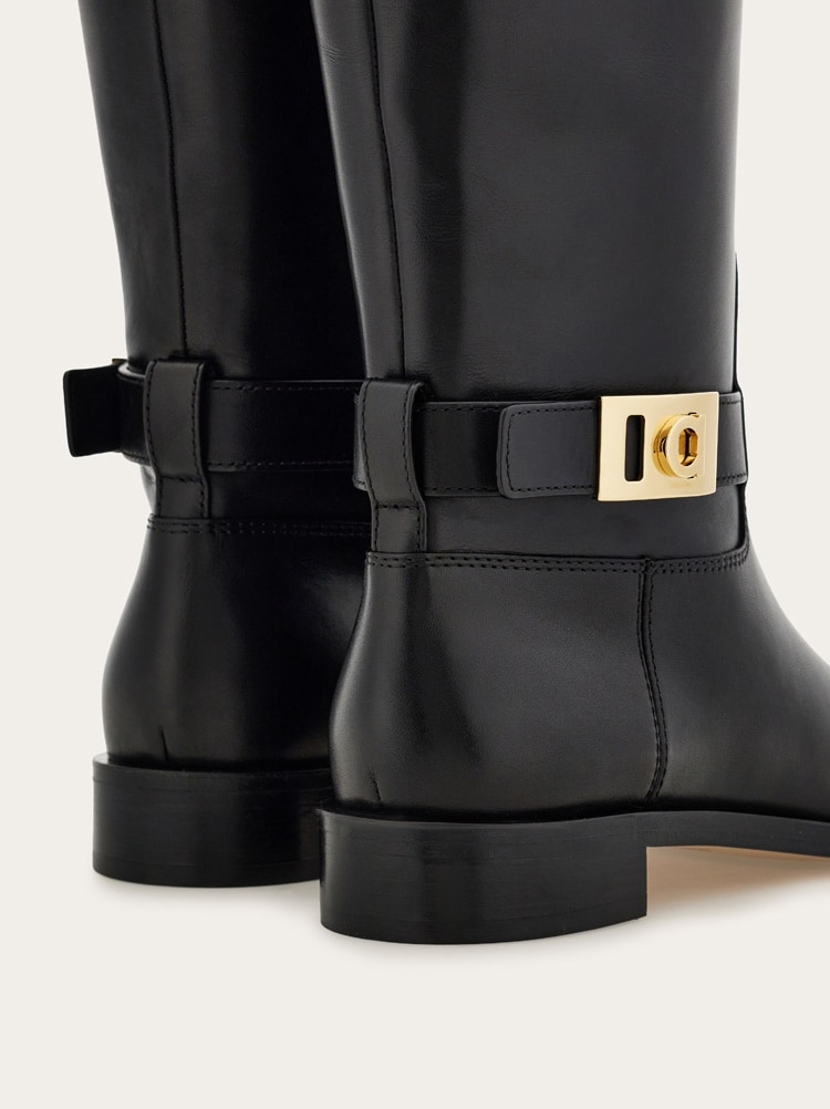 Knee high boot with Hug buckle detail Gallery image 8