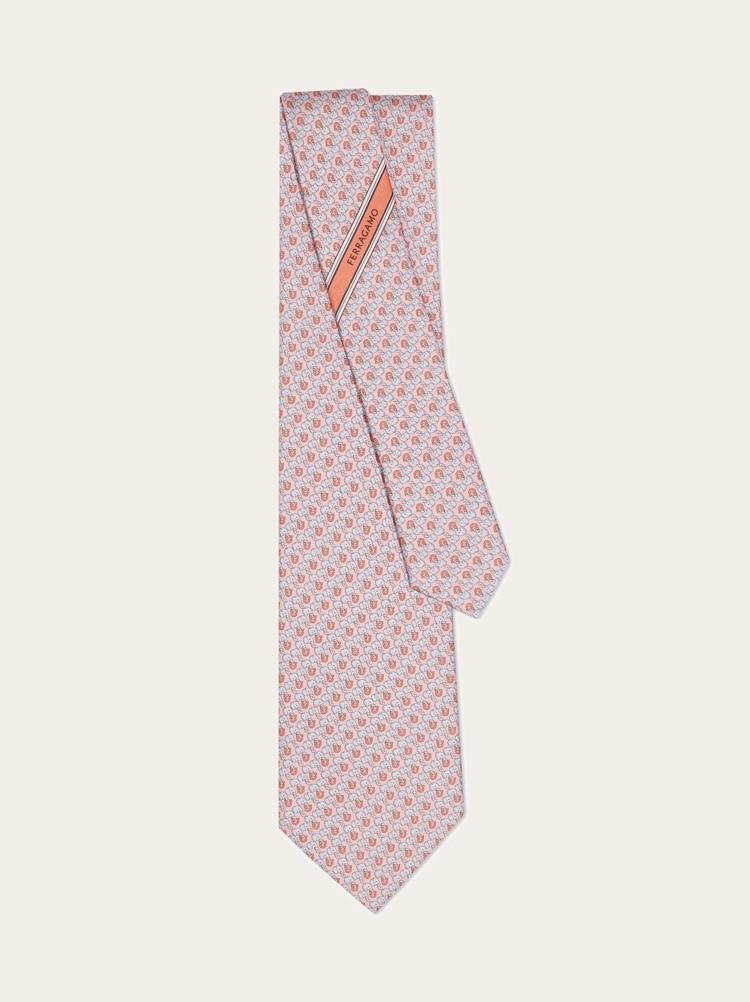 Elephant print silk tie Gallery image 3