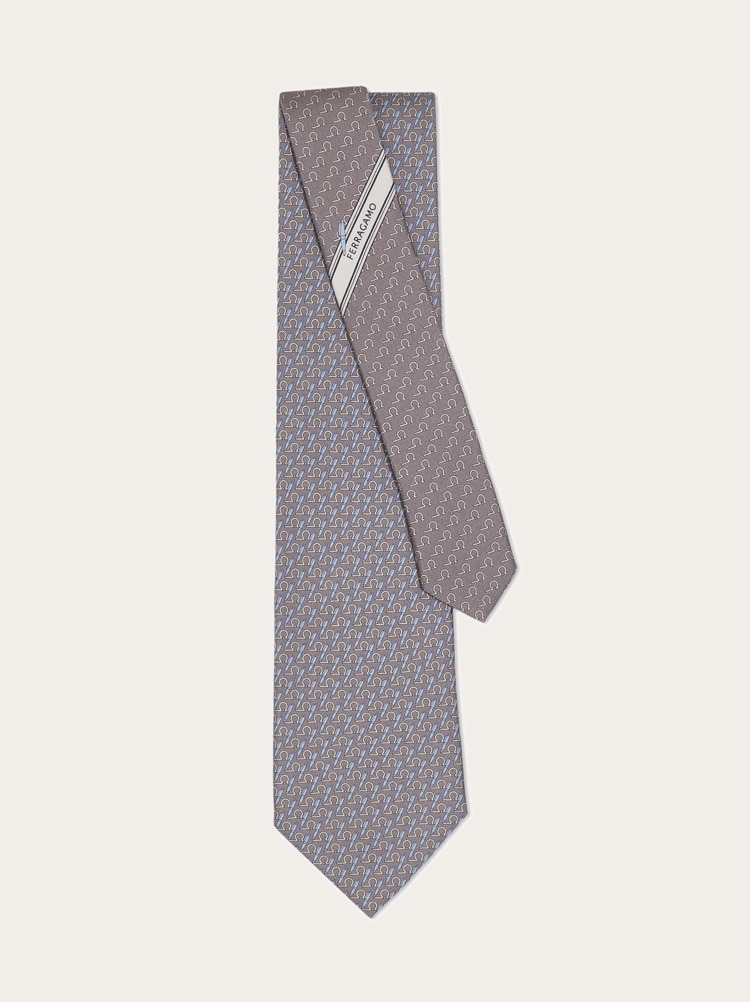 Writer print silk tie Gallery image 3