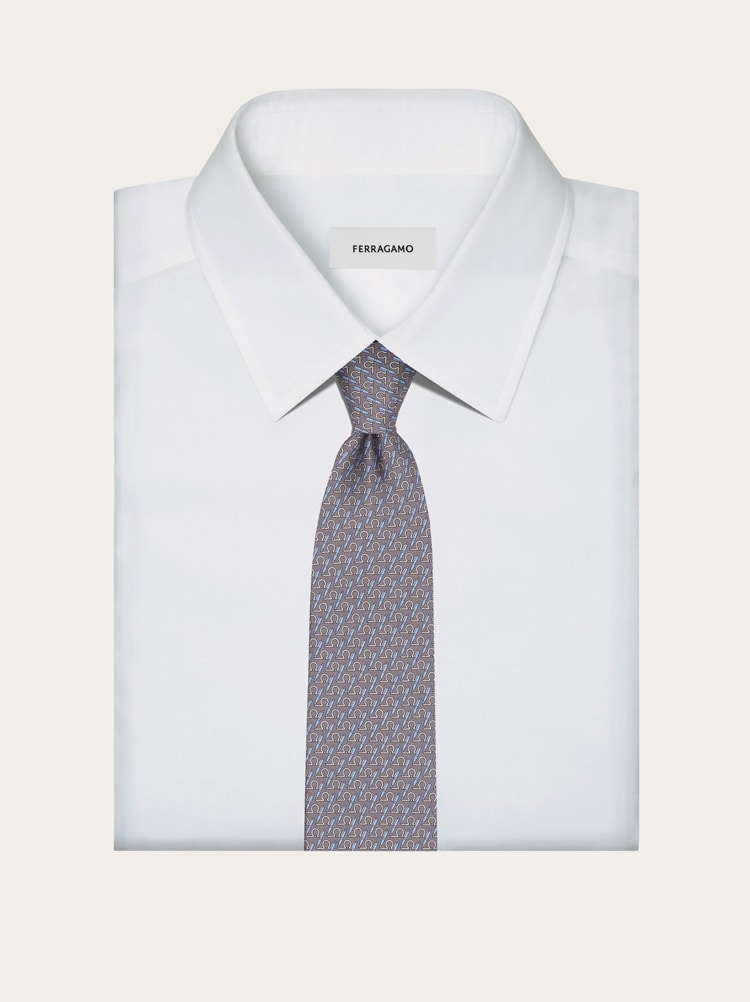 Writer print silk tie Gallery image 4