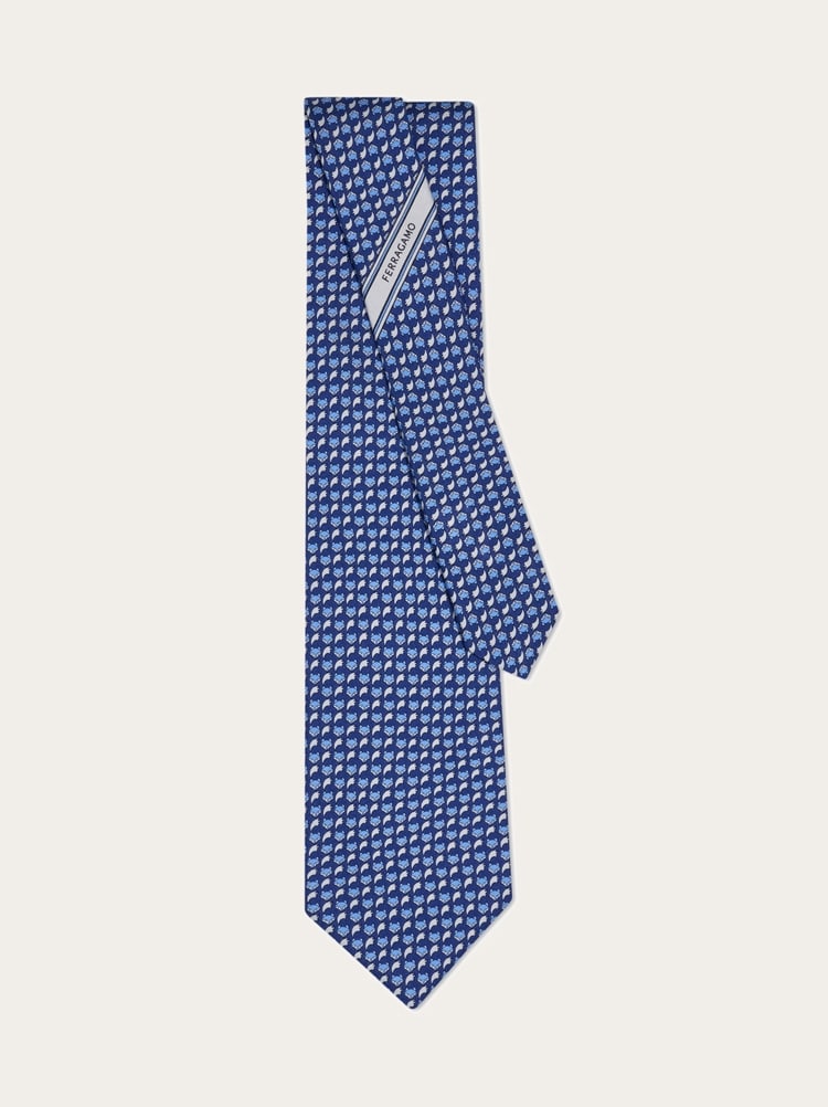Corbata de seda estampado Fox Gallery image 3