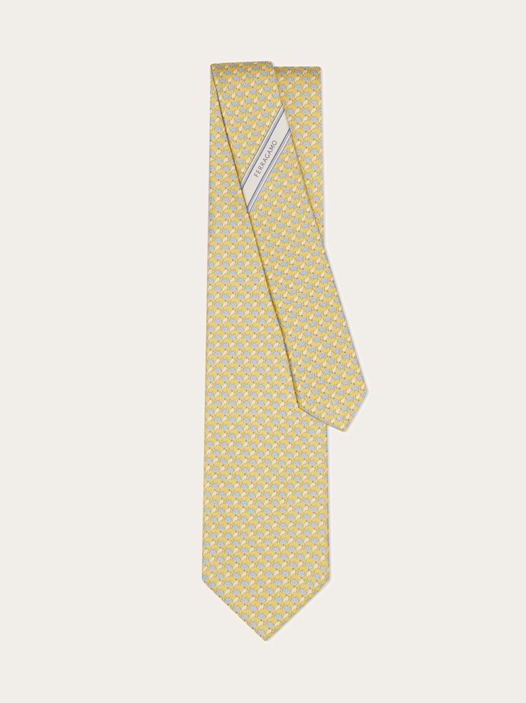 Corbata de seda estampado Fox Gallery image 3