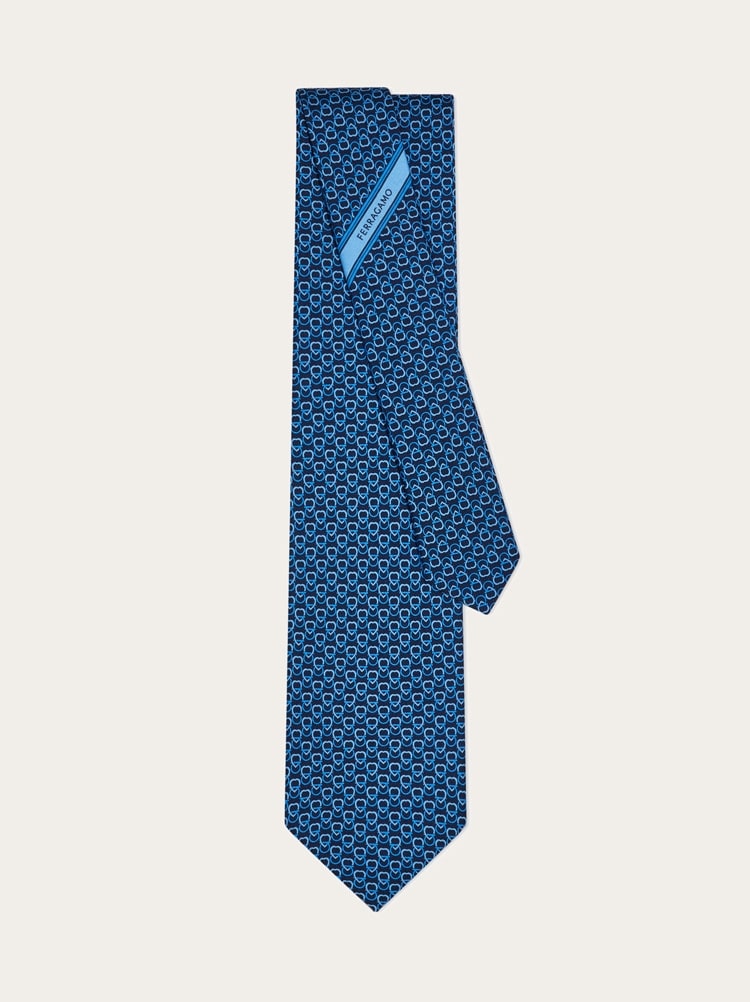 Hearts print silk tie Gallery image 3